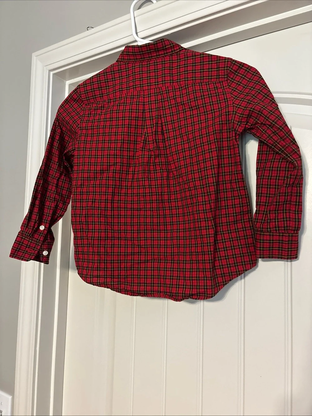 Ralph Lauren boys Red & Green Plaid Button-Down Shirt